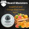 Beard Monsters Beard Balm For Men 50ml | Mens Leave In Beard Conditioner | Natural Beard Care (Grapefruit and Orange Blast) view 2