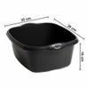 TENLITE [Set of 2 High Grade Rectangular Washing Up Bowl | Dish washing Bowl, Kitchen Basin Sink Bowl Approx 12 Litre | 39 x 32 x 16 cm (Midnight Black) view 2