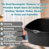 TENLITE [Set of 2 High Grade Rectangular Washing Up Bowl | Dish washing Bowl, Kitchen Basin Sink Bowl Approx 12 Litre | 39 x 32 x 16 cm (Midnight Black) view 4