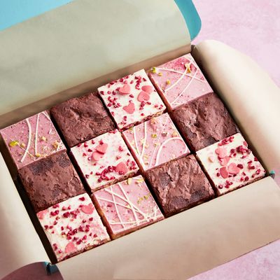 Valentines Luxury Mixed Brownie Box (Box of 12)