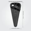 STONLI 4.5 inches Beard and Moustache Scissors - Nose Hair Trimming Stainless Steel Scissors, Safety Use for Eyebrows & Ear Hair view 2