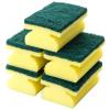 Hampine Pack of 4 Sponge Scourers for Kitchen, Households, Dishes & Bathroom, Non Scratch Scourer Dish Pads, Dual-Sided Scrubber Sponge view 1