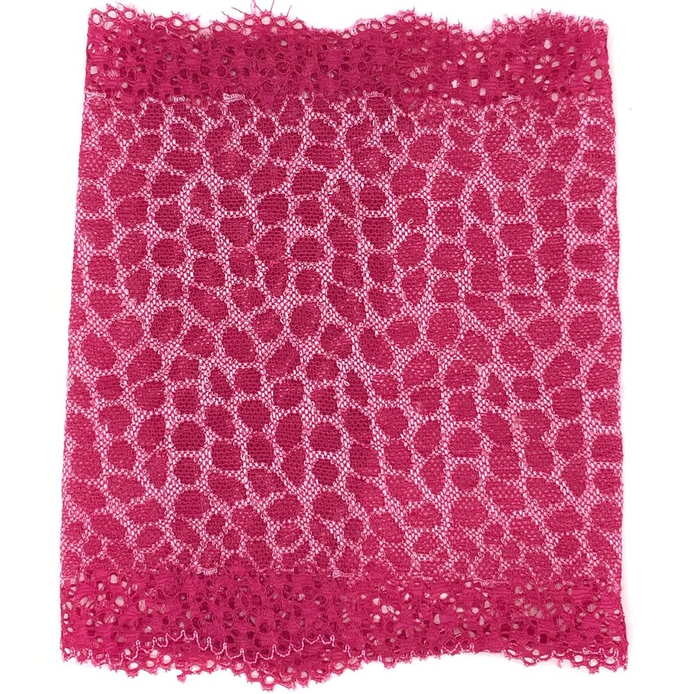 Unlined or Lined Picc Line Lace Sleeve Cover for Chemo, Diabetes Freestyle Libre TPN (PINK LEOPARD 6"LONG)