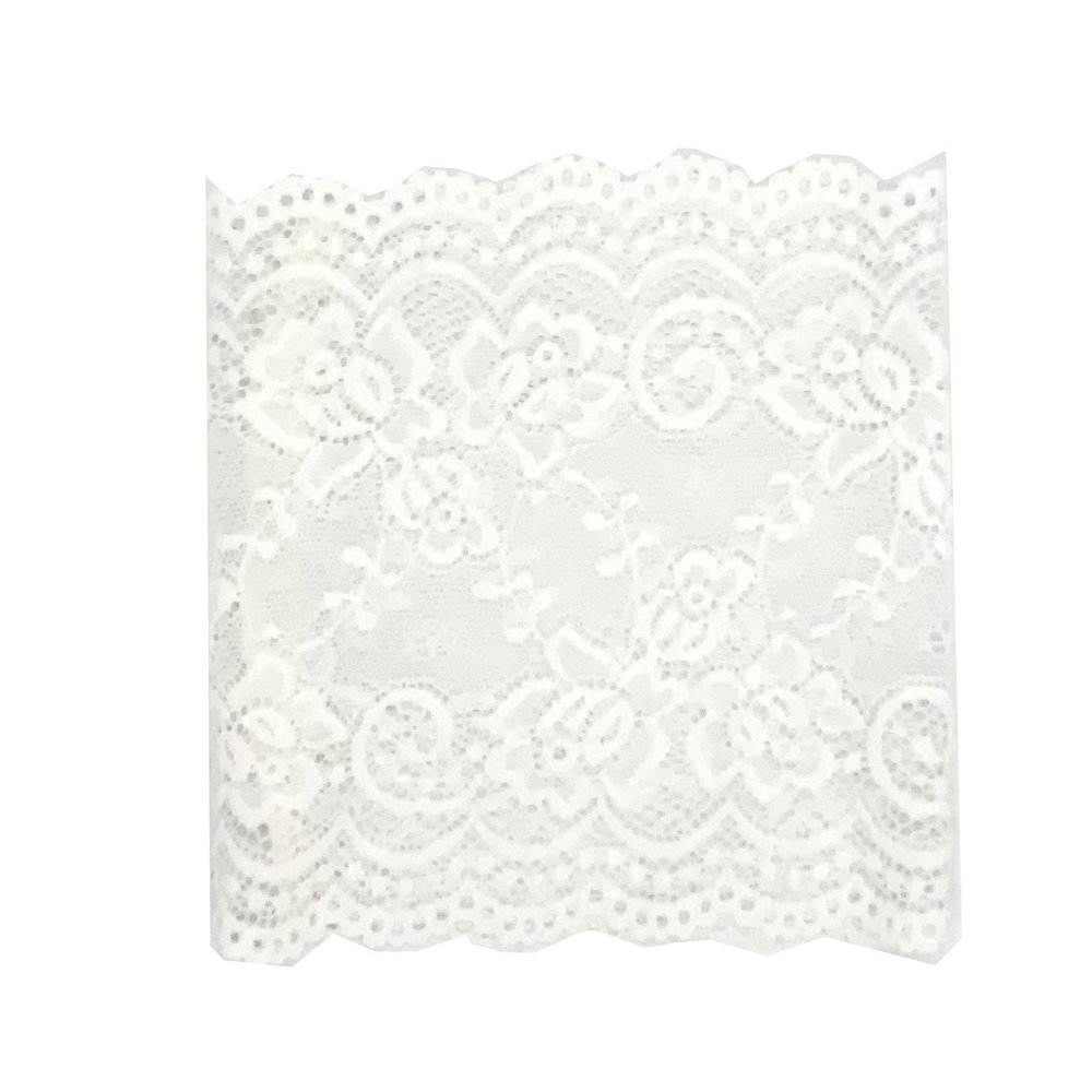 Unlined or Lined TPN Picc Line Catheter Lace Sleeve Cover for Chemo, Diabetes Freestyle Libre (IVORY 6" LONG)