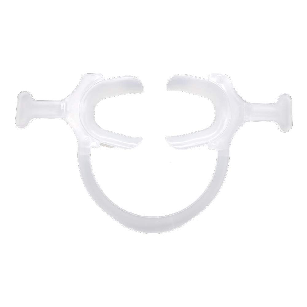 2Pcs Dental Teeth Whitening/Photography Cheek Retractors with Tabs,Orthodontic Mouth Retractor Mouth Opener,Disposable Dental Lip Cheek Retractor for Mouthguard White,Autoclavable (Large x 2)