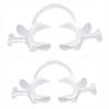 2Pcs Dental Teeth Whitening/Photography Cheek Retractors with Tabs,Orthodontic Mouth Retractor Mouth Opener,Disposable Dental Lip Cheek Retractor for Mouthguard White,Autoclavable (Large + Small) view 1
