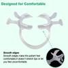 2Pcs Dental Teeth Whitening/Photography Cheek Retractors with Tabs,Orthodontic Mouth Retractor Mouth Opener,Disposable Dental Lip Cheek Retractor for Mouthguard White,Autoclavable (Large + Small) view 4