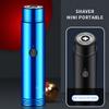 Mini Portable Electric Shaver, IPX7 Waterproof Cordless Pocket, Electric Razor for Men, Rechargeable Electric Rotary Shaver, Wet and Dry Use Rotary Men's Shaver for Traveler (Blue) view 2