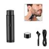 Mini Portable Electric Shaver,IPX7 Waterproof Cordless Pocket Razor,USB Rechargeable Rotary Razor, Wet and Dry Use Rotary Men's Shaver for Traveler (Black) view 1
