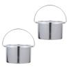 2pcs Wax Melting Machine Inner Pot Melting Pot for Butter Wax Melting Inner Pot Hair Wax Warmers Accessories Wax Warmer Inner Pan Universal Tools Hair Removal Metal Stainless Steel view 1