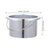 2pcs Wax Melting Machine Inner Pot Melting Pot for Butter Wax Melting Inner Pot Hair Wax Warmers Accessories Wax Warmer Inner Pan Universal Tools Hair Removal Metal Stainless Steel view 3