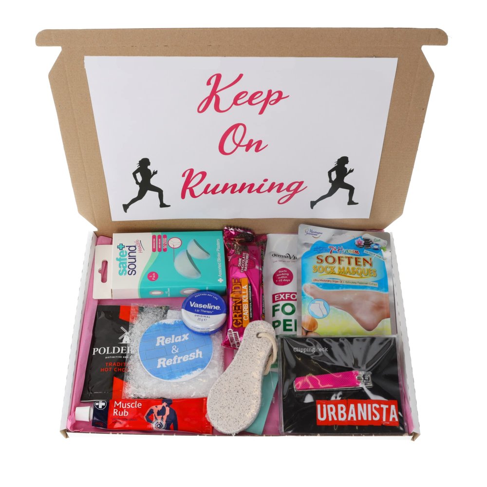 Always Looking Good Runners Gift Pack Exercise Gift Idea | Gym Running Motivational Starter Pack | Marathon Gift | Gym Workout Lover | Sports Fan | Foot Pamper (Pink Box Design)