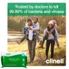 Clinell BCW84 Universal Cleaning and Disinfectant Wipes for Surfaces - 84 Wipes - Multi Purpose Wipes, Kills 99.99% of Germs, Effective from 10 Seconds, White view 4