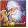 3-Ply Christmas Paper Serviettes Xmas Napkins for Decoupage 33cm x 33cm - Pack of 20 (Suprise from Santa) view 1
