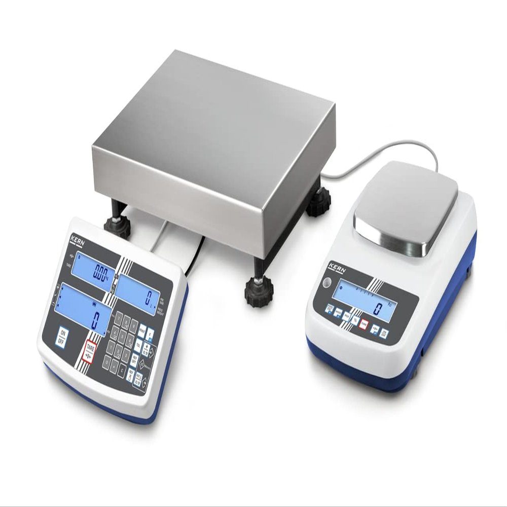 Kern CCA 100K-4M - High-resolution counting system, Weighing Range Quantity scale [Max]: 60 kg / 150 kg, Readout Quantity scale [d]: 20 g / 50 g, Weighing plate: WxDxH 500x400x140 mm (Stainless steel)