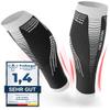 CORE GORIMO Calf Compression - Breathable - Calf Support Compression & Foot Support Stockings for Men & Women for Sports, Travel & Standing Professions, black/white, L view 1