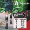 CORE GORIMO Calf Compression - Breathable - Calf Support Compression & Foot Support Stockings for Men & Women for Sports, Travel & Standing Professions, black/white, L view 2