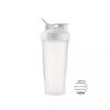 Missions Protein shaker bottle- 24oz Smoothie Bottle for sports supplements shakes- Good materials, Leak Proof 600ml Gym Shaker for Protein Shakes with Shaker Ball (white) view 1
