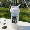 Missions Protein shaker bottle- 24oz Smoothie Bottle for sports supplements shakes- Good materials, Leak Proof 600ml Gym Shaker for Protein Shakes with Shaker Ball (white) view 4