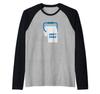 Don't Panic Toilet Paper Roll - Funny Raglan Baseball Tee view 1