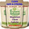 Magnesium Citrate Capsules 650mg Citrate Providing 195mg Pure Elemental Magnesium Per Capsule | 120 Vegan Caps Vegan Caps | Magnesium Citrate Supplement Vegan Friendly Made in UK by 5greens view 1