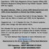 Magnesium Citrate Capsules 650mg Citrate Providing 195mg Pure Elemental Magnesium Per Capsule | 120 Vegan Caps Vegan Caps | Magnesium Citrate Supplement Vegan Friendly Made in UK by 5greens view 4