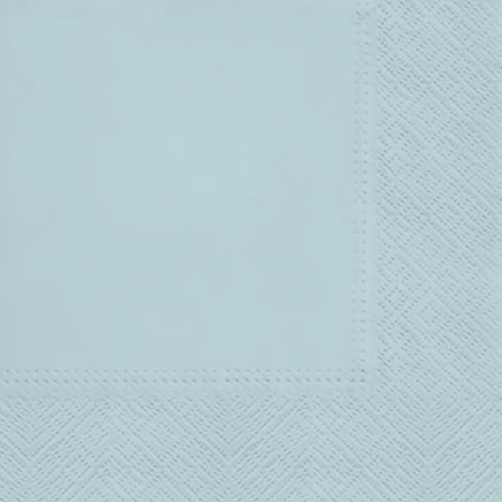 3-Ply Decorative Tissue Paper Napkins Serviettes for Decoupage Lunch 33cm x 33cm - Pack of 20 (Baby Blue)