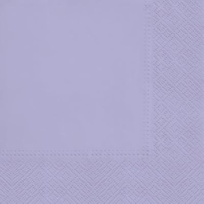 3-Ply Decorative Tissue Paper Napkins Serviettes for Decoupage Lunch 33cm x 33cm - Pack of 20 (Lavender)