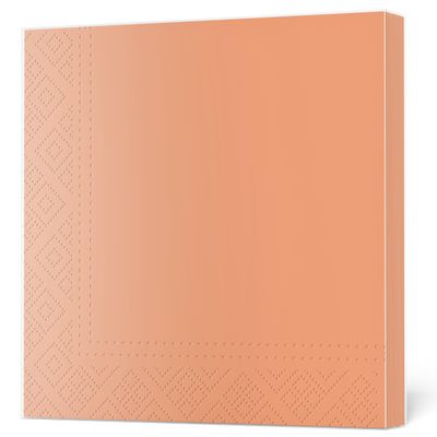 3-Ply Decorative Tissue Paper Napkins Serviettes for Decoupage Lunch 33cm x 33cm - Pack of 20 (Salmon)