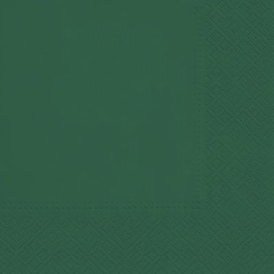 3-Ply Decorative Tissue Paper Napkins Serviettes for Decoupage Lunch 33cm x 33cm - Pack of 20 (Bottle Green)