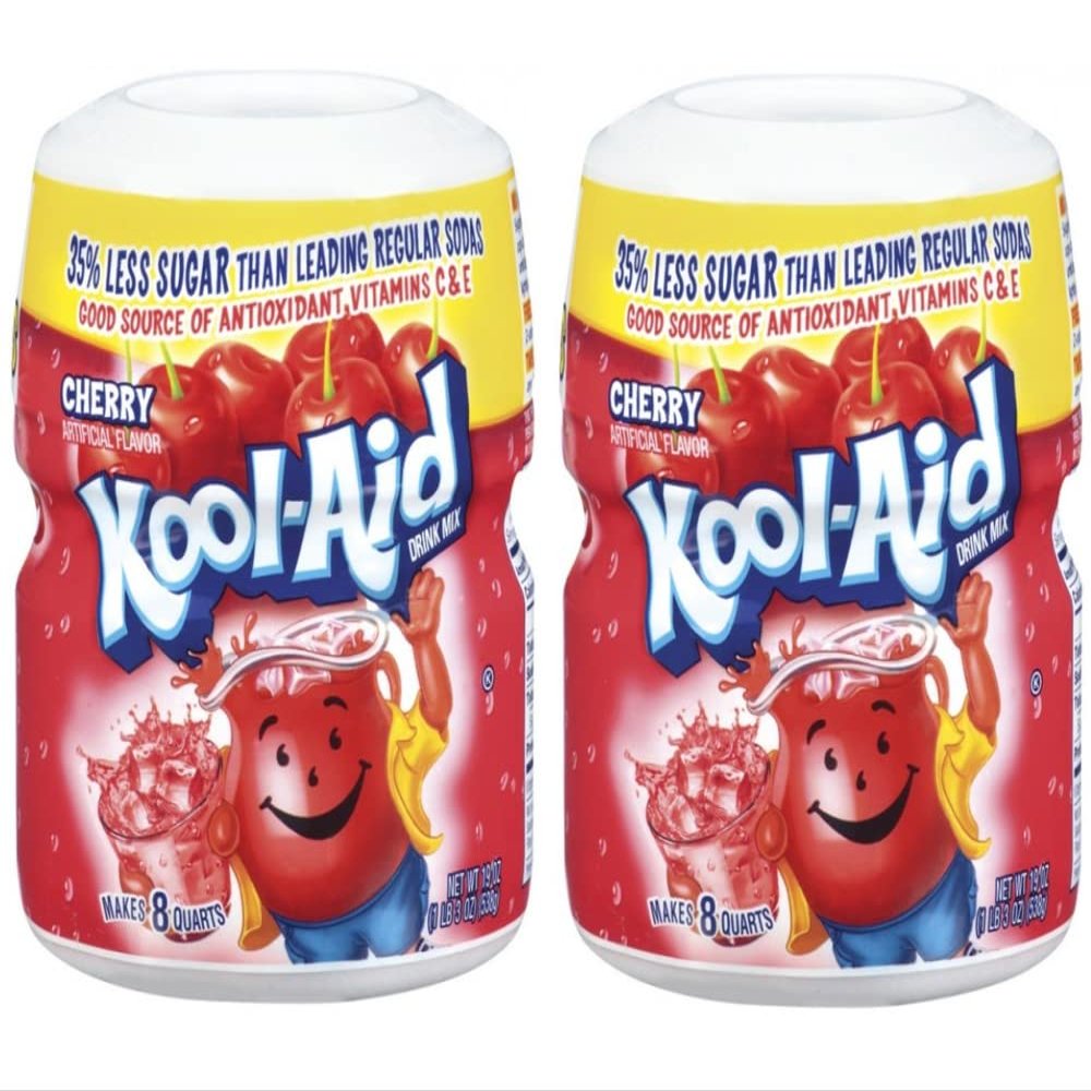 Kool-Aid Sweetened Cherry 19Oz (538g) - Pack of 2