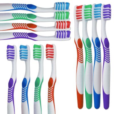 Adult Toothbrushes ~ Bulk Pack of 100 Manual Toothbrushes ~ Individually Packaged Wholesale