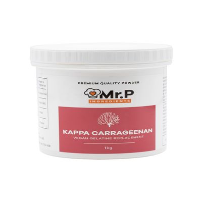 Mr.P Ingredients Kappa Carrageenan 1Kg Powder Gelling Agent Vegan Vegetarian Alternative to Gelatine Halal Kosher Gluten Free (Recyclable Pot)