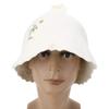 01 02 015 Banya Hat, Sauna Hat Comfortable Easy to Use White Color for Men and Women for Prevent Ing Scalding During Taking Sauna view 1