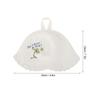 01 02 015 Banya Hat, Sauna Hat Comfortable Easy to Use White Color for Men and Women for Prevent Ing Scalding During Taking Sauna view 3