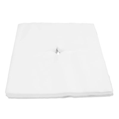 100pcs Disposable Face Cradle Covers Towels, Soft SPA Headrest Face Pillow Cushion Cover for Massage Tables Massage Chairs, Non-Woven Fabric Face Covers Massage Table Sheets