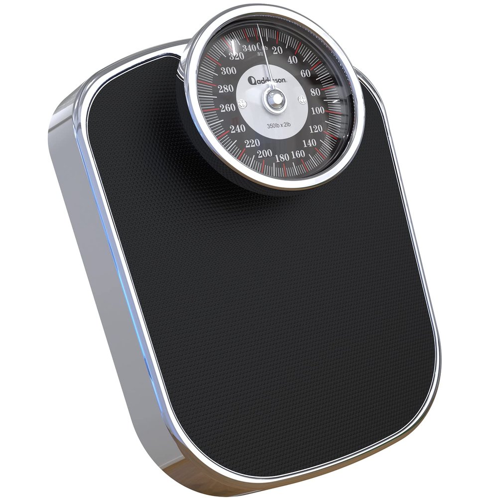 Adamson A26 Medical-Grade Scales for Body Weight - New Version - Up to 350 lb Anti-Skid Surface Extra Large Numbers - Professional High Precision Bathroom Scale Analog - Durable with 20-Year Assurance