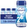 Aptamil 2 Follow On Baby Milk Ready To Use Liquid Formula, White, 6-12 Months, 200 ml, (Pack Of 18) view 1