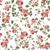Maki 3-Ply Roses Design Tissue Paper Napkins Serviettes for Decoupage Lunch 33cm x 33cm - Pack of 20 (Small Roses White) view 1