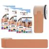 3 Pack Kinesiology Tapes Pre Cut with Dispenser - Synthetic Sports Muscle Tape - Beige - 5m Pre-Cut 20 Strips - Physio Tape for Face, Neck, Shoulder, Back, Elbow, Wrist, Thigh, Knee, Calf & Ankle view 1