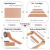 3 Pack Kinesiology Tapes Pre Cut with Dispenser - Synthetic Sports Muscle Tape - Beige - 5m Pre-Cut 20 Strips - Physio Tape for Face, Neck, Shoulder, Back, Elbow, Wrist, Thigh, Knee, Calf & Ankle view 3