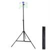 1pcs Portable Collapsible IV Pole Stand, Aluminum Alloy, 4 Hook 3 Leg, Adjustable Height for Hospitals, Clinics, Wheelchairs and Beds view 1