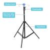 1pcs Portable Collapsible IV Pole Stand, Aluminum Alloy, 4 Hook 3 Leg, Adjustable Height for Hospitals, Clinics, Wheelchairs and Beds view 4