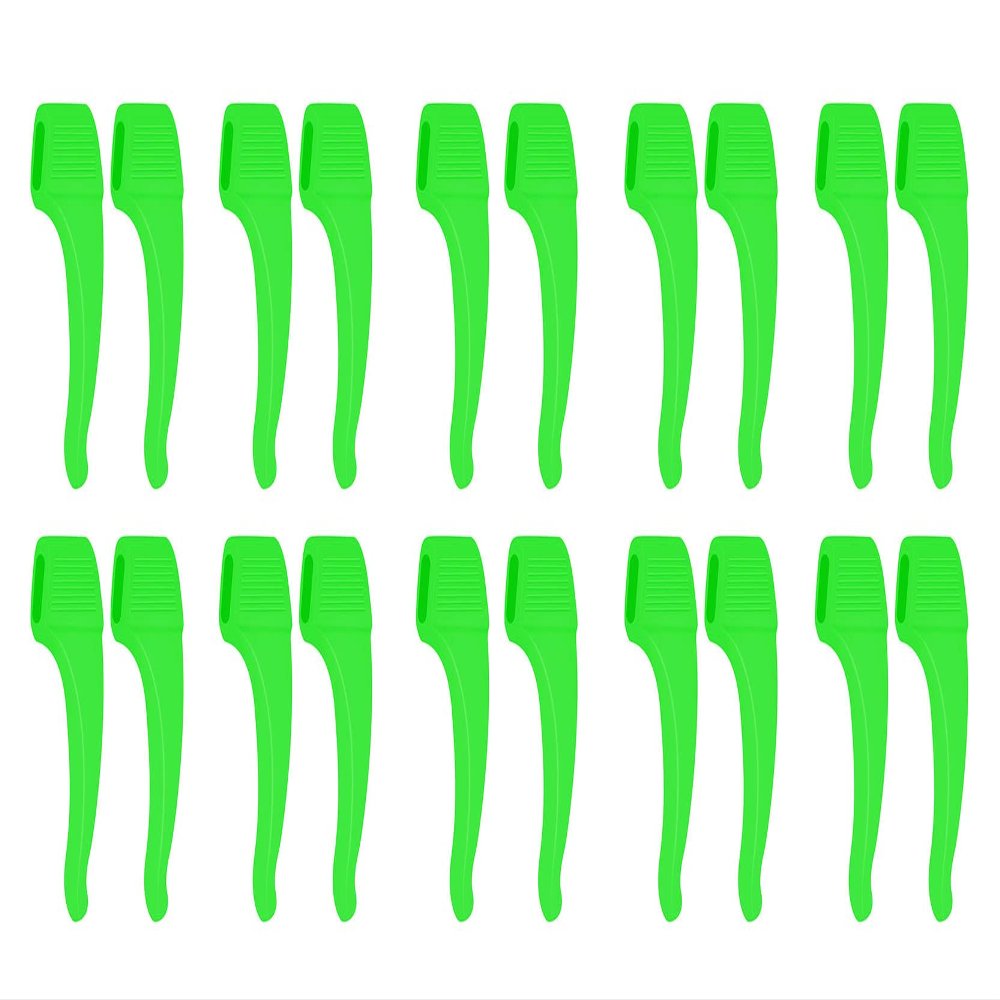 Anawakia Non-slip holder for glasses temples, non-slip glasses, ear grip, hook, 20 pairs of silicone glasses retainers, glasses temple holder, Green, M
