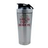 Getagift 500ml Aluminium Shaker Bottle for Supplement Shakes - Easy Clean, Durable Cup There's No One Else I Would Rather Have Snoring Loud as Fu*k Beside Me Valentines Day. (Silver) view 1