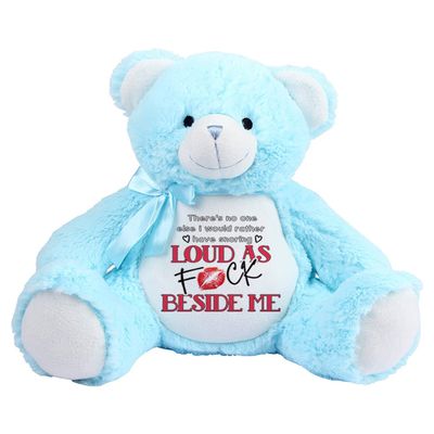 Getagift There's No One Else I Would Rather Have Snoring Loud as Fu*k Beside Me Birthday Valentines Day Him Her Wife Husband Soft Toys, Teddy Bear. (Teddy Blue)