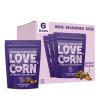 LOVE CORN Milk Chocolate & Sea Salt Crunchy Corn Snack 90g x 6 Bags  Chocolate Multipack Snacks Ideal for Gluten Free Diets  Chocolate Gift  Perfect To Graze On view 1