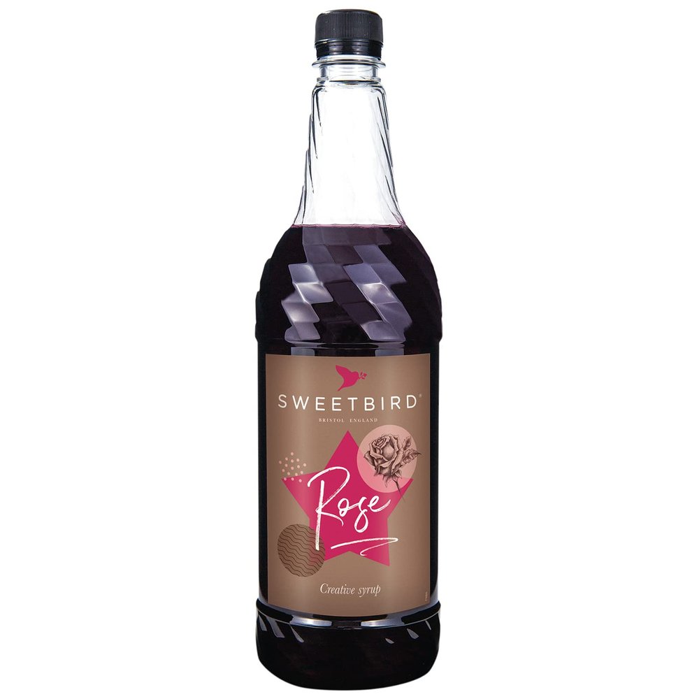 Sweetbird Rose Syrup (1 Litre) - Vegan Friendly