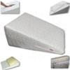 100% Real Viscoelastic Pure FOAM Firm WEDGE PILLOW Hypoallergenic - Multi Use Orthopaedic Back Neck Leg Hospital Angular Support Acid Reflux Reading Cushion Made in England UK (Standard) view 2