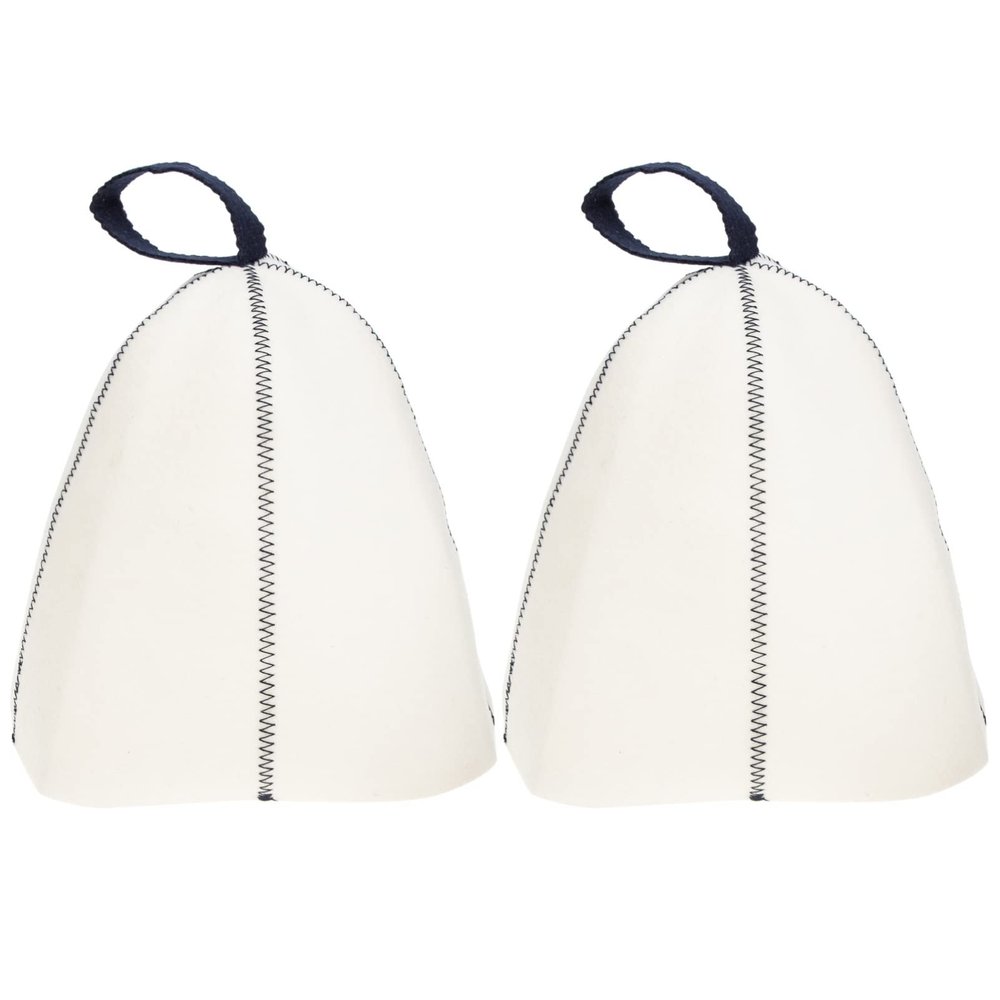 2pcs Sauna Hat Steam Room Sauna Accessories for Women Mens Caps Russian Bath Hat Mens s & Caps Banya Hair Washing Banya Shower Felt Man Napoleon Light